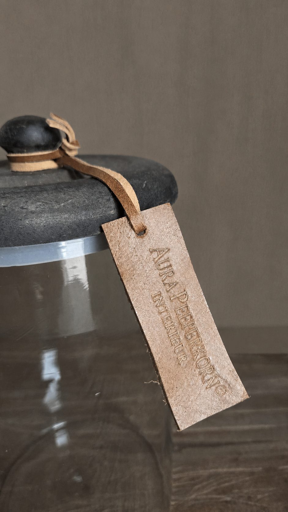 Glazen voorraadpot M, detail 3