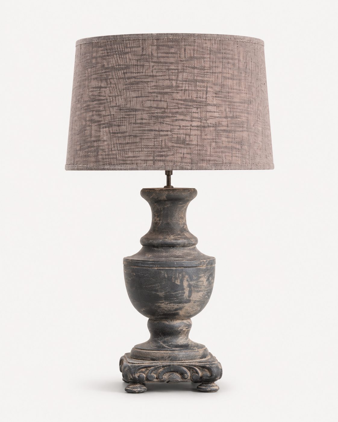 Balusterlamp met linnen kap — Hoffz bij Mahieu&Merckx