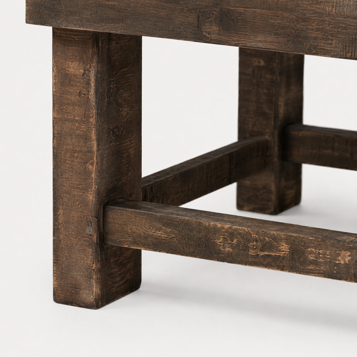 Klaptafel, oud hout, detail 3