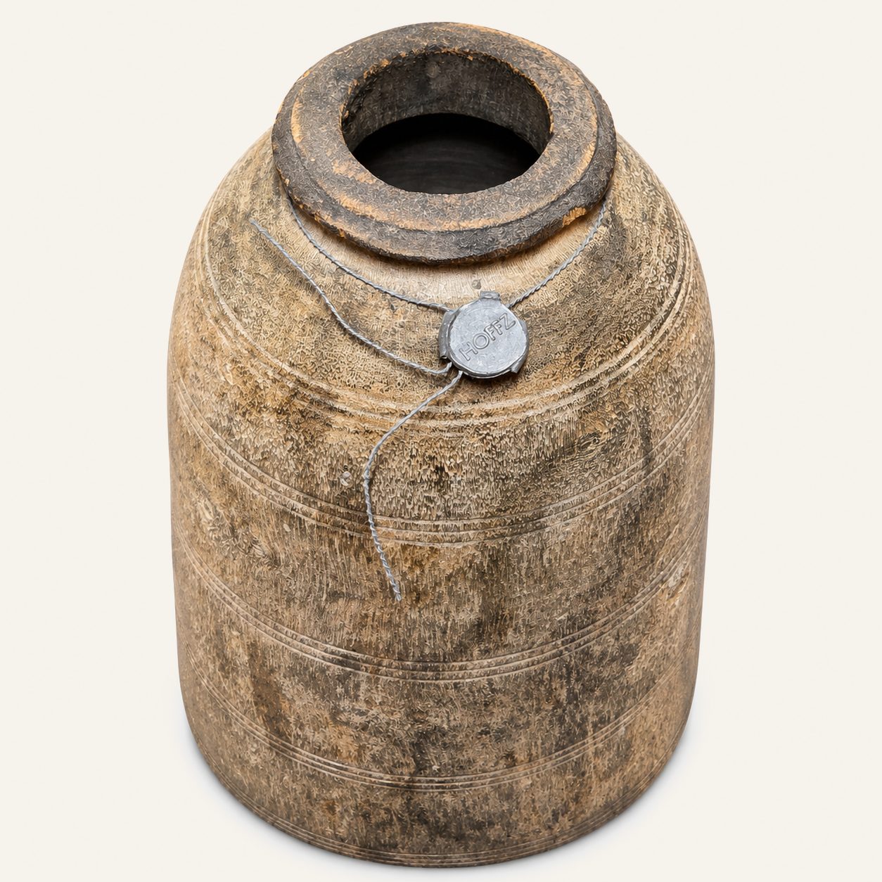 Originele houten kruik, detail 2