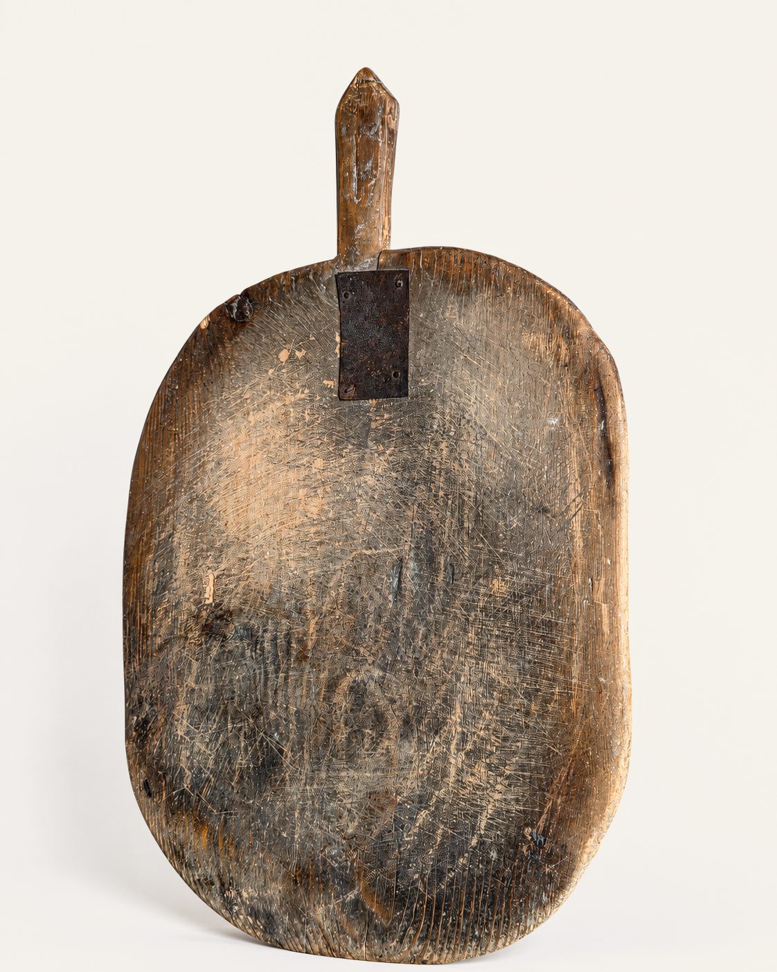 Oude houten broodplank met handvat – uniek doorleefd exemplaar, Hoffz, bij Mahieu&Merckx