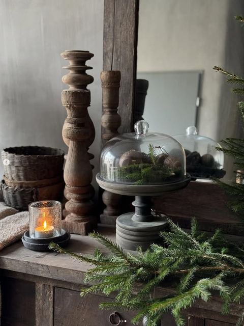 Stolp glas op lage voet, detail 3