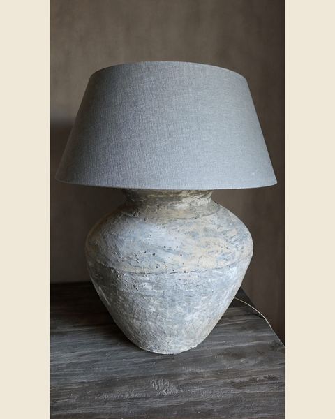 Authentieke kruiklamp S incl kap, Aura Peeperkorn, bij Mahieu&Merckx