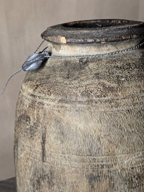 Originele houten kruik, detail 3