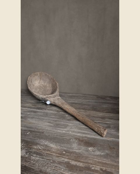 Grote oude houten scheplepel, Hoffz, bij Mahieu&Merckx