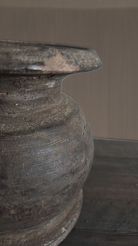 Originele Nepalese kruik, detail 3