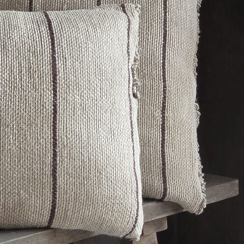 Sierkussen Sita natural-brown stripes 60 x 40, detail 3
