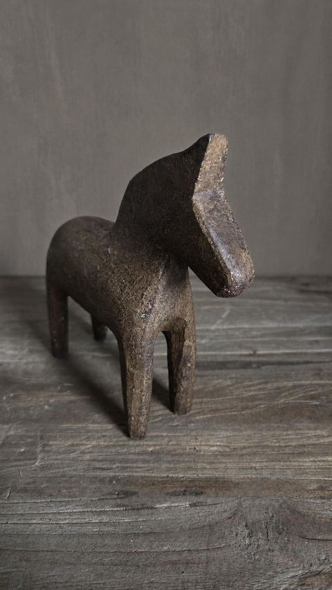 Decoratief paard in metaal, detail 2