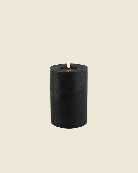 Brede LED-stompkaars Lyon zwart M, Atelierselectie, bij Mahieu&Merckx
