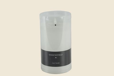 Brede LED-stompkaars Lyon wit M, detail 2