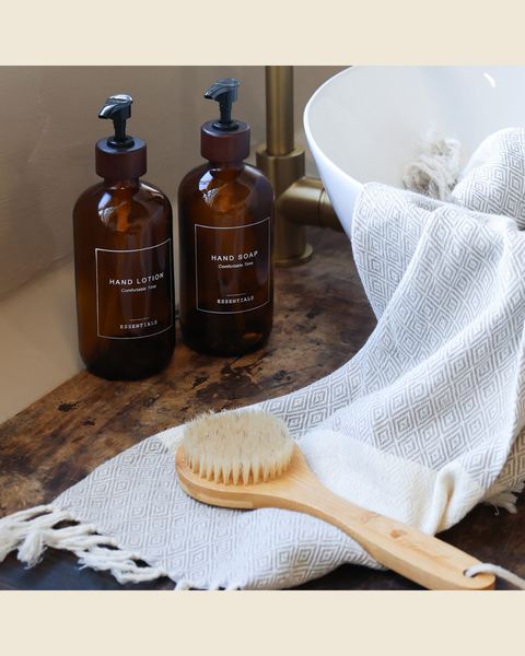 Navulbare pompfles Hand Lotion, 500 ml, moka, Atelierselectie, bij Mahieu&Merckx
