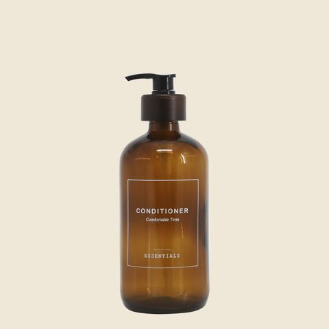 Navulbare pompfles Conditioner, 500 ml, moka, detail 2
