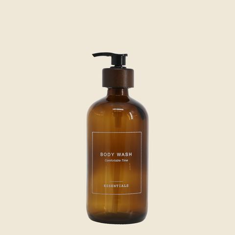 Navulbare pompfles Body Wash, 500 ml, moka, detail 2