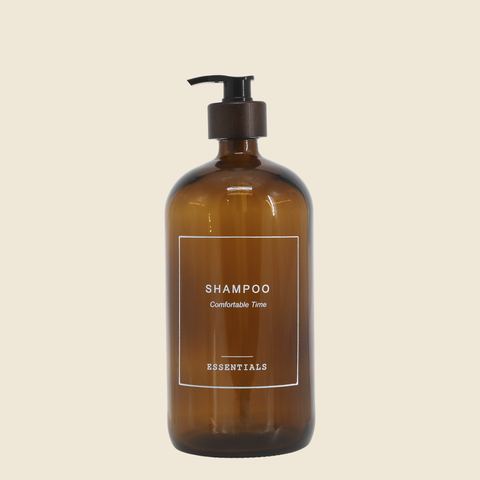 Navulbare pompfles Shampoo, 1 l, moka, detail 2