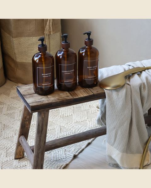 Navulbare pompfles Body Wash, 1 l, moka, Atelierselectie, bij Mahieu&Merckx
