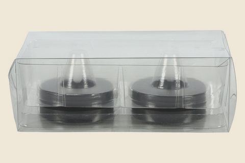 Maxi LED-theelichtjes Lyonie zwart (set van 2), detail 2