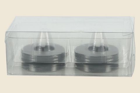Maxi LED-theelichtjes Lyonie grijs (set van 2), detail 2