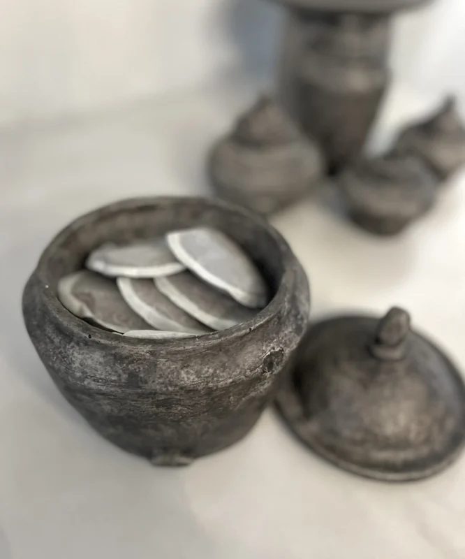 Kruikpot met deksel #1, detail 2