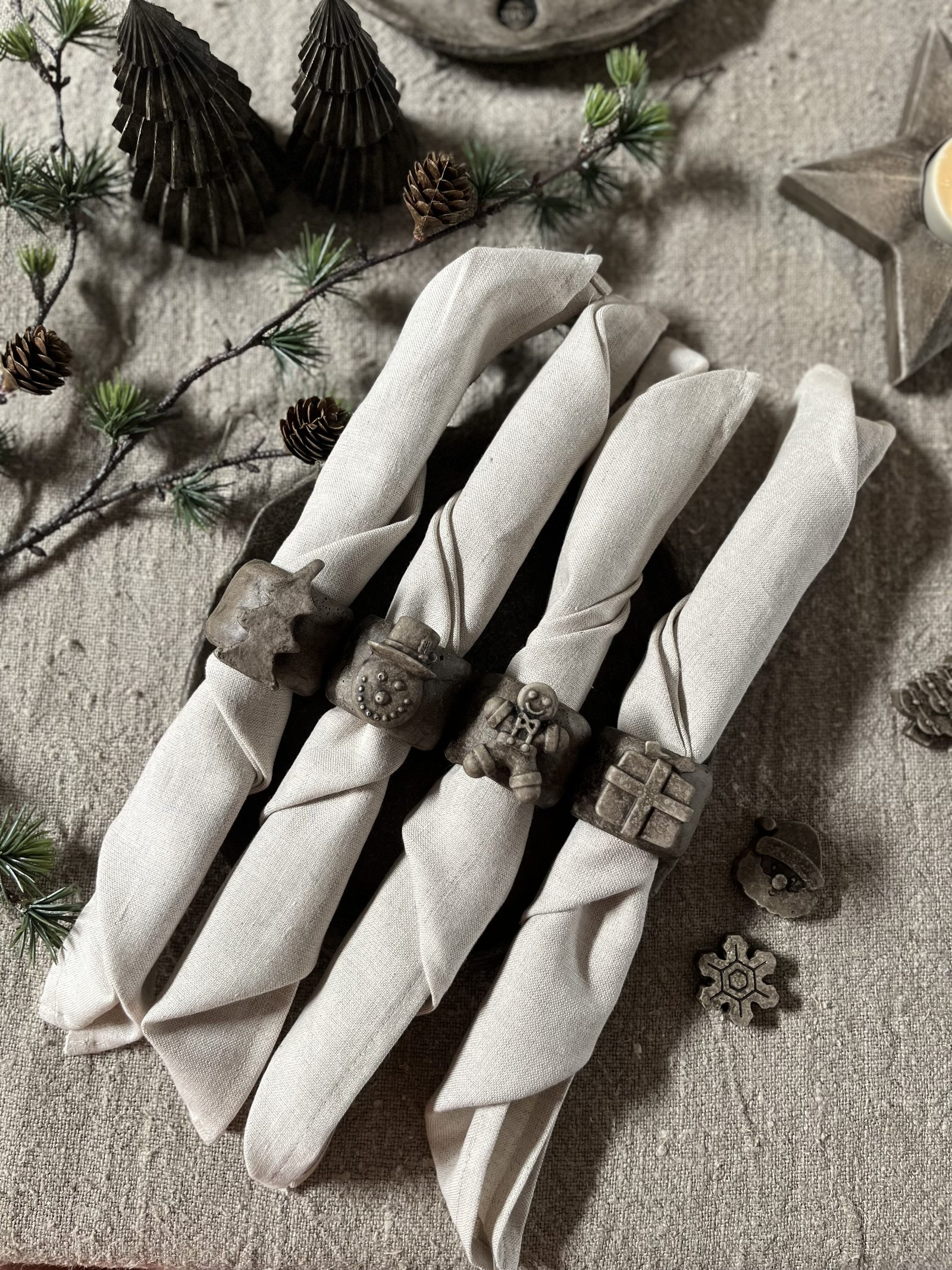 Jewel van beton kerst - Gingerbread man, detail 2