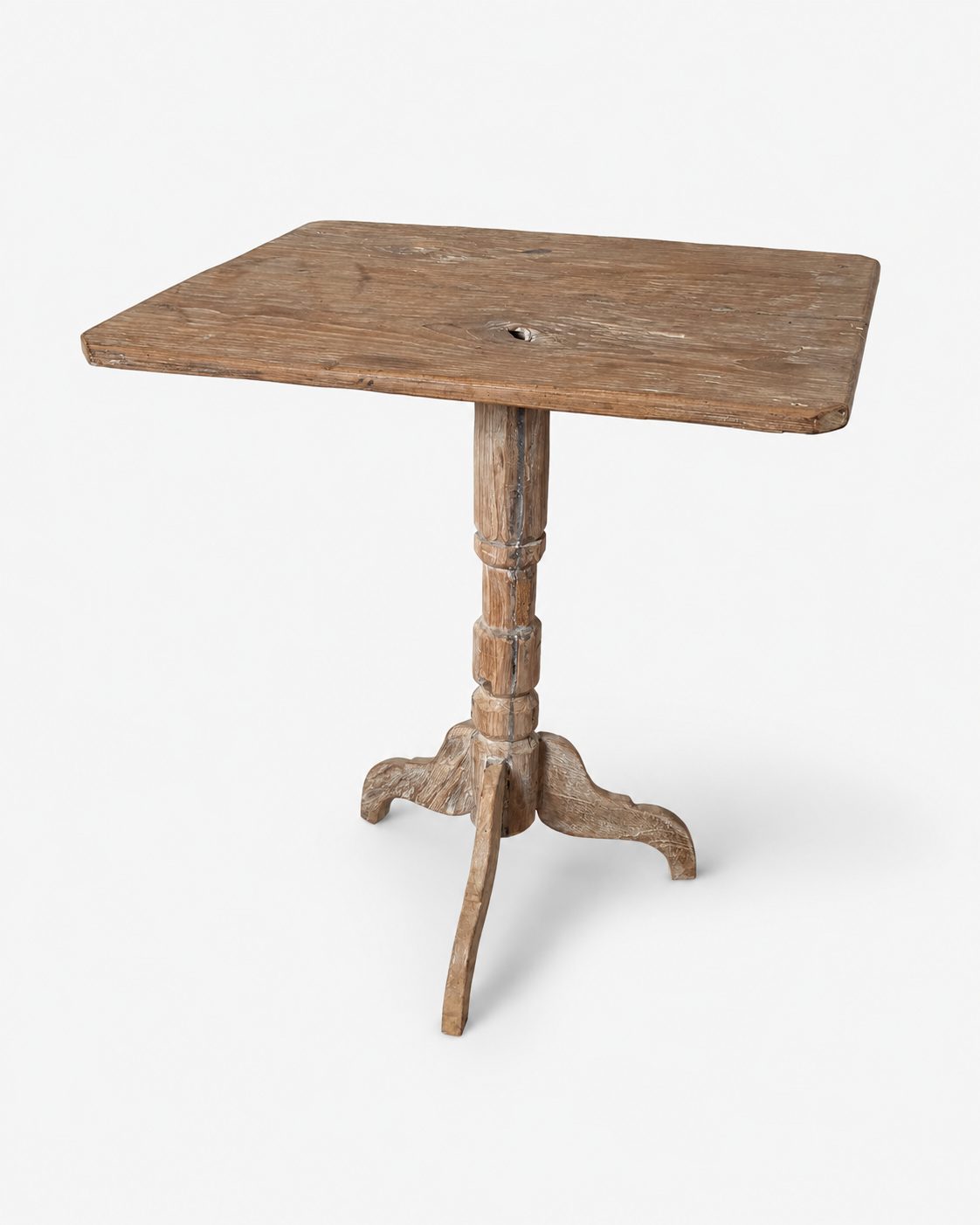 Rustieke houten wijntafel op driepoot, Atelierselectie, bij Mahieu&Merckx