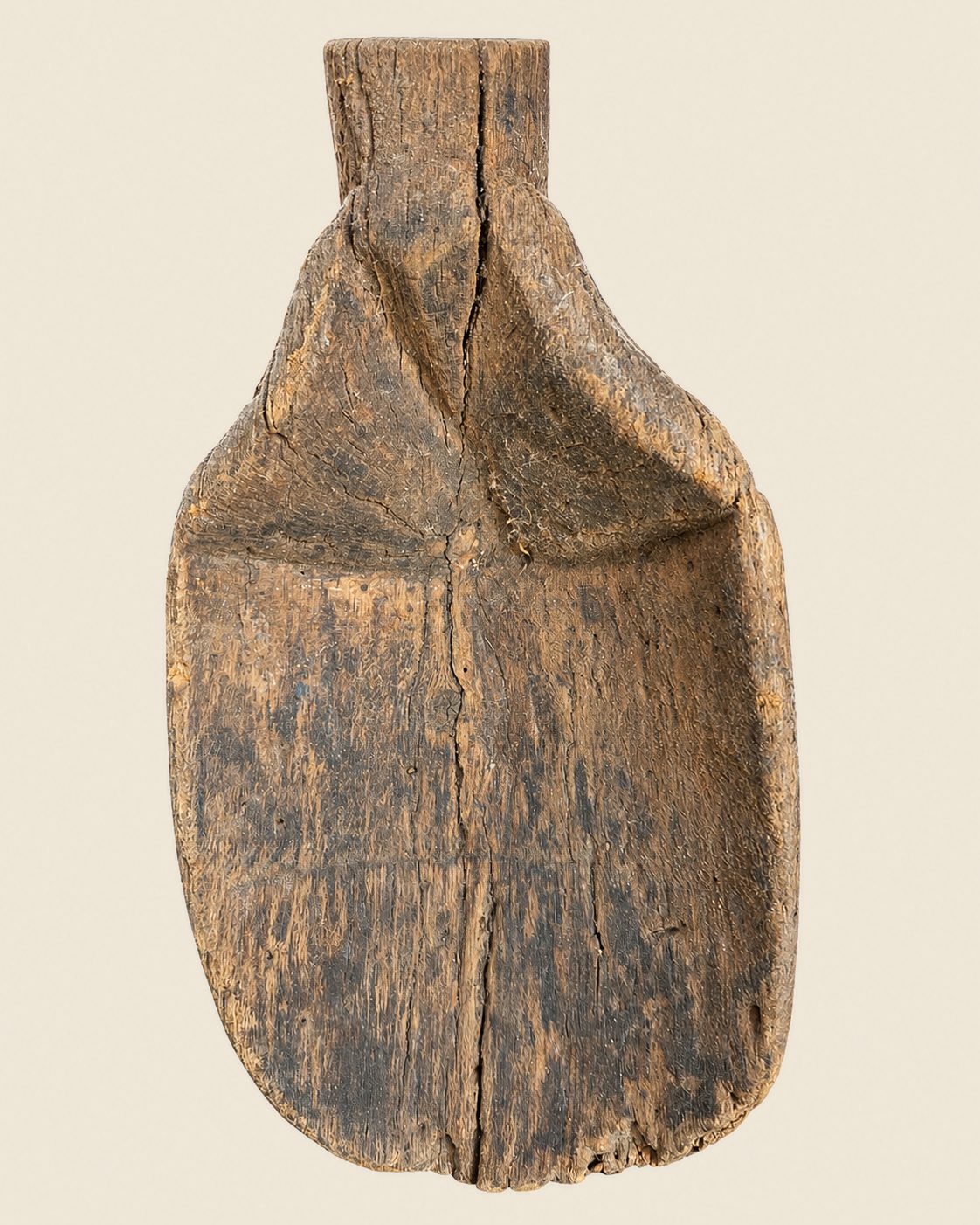 Extra grote authentieke Nepalese houten lepel, detail 3