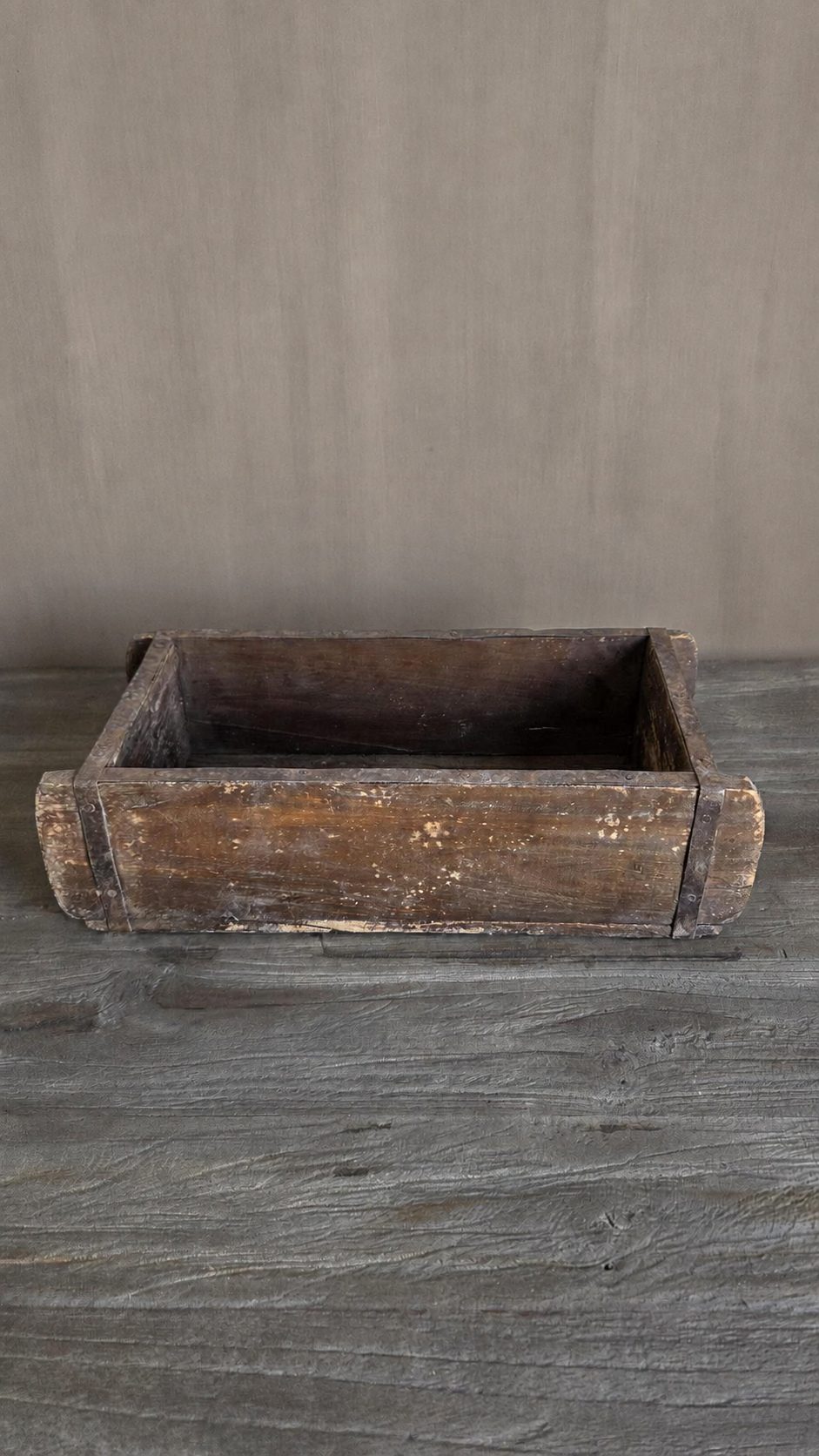 Authentieke houten baksteenmal, detail 3