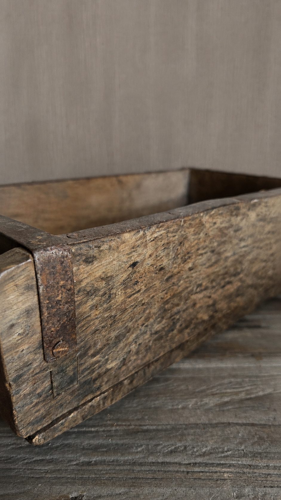 Authentieke houten baksteenmal, detail 3