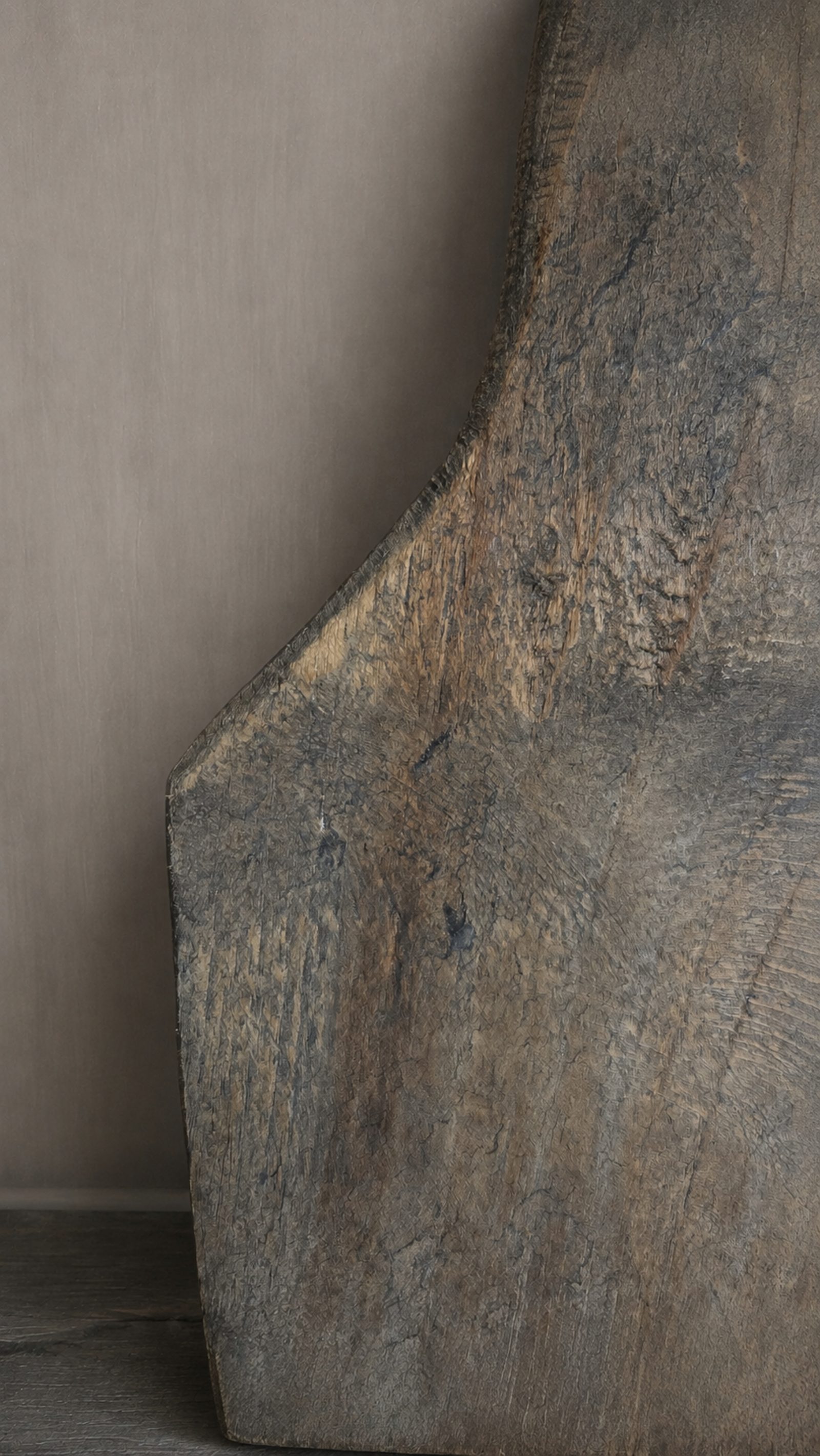 Authentieke houten schep, detail 3