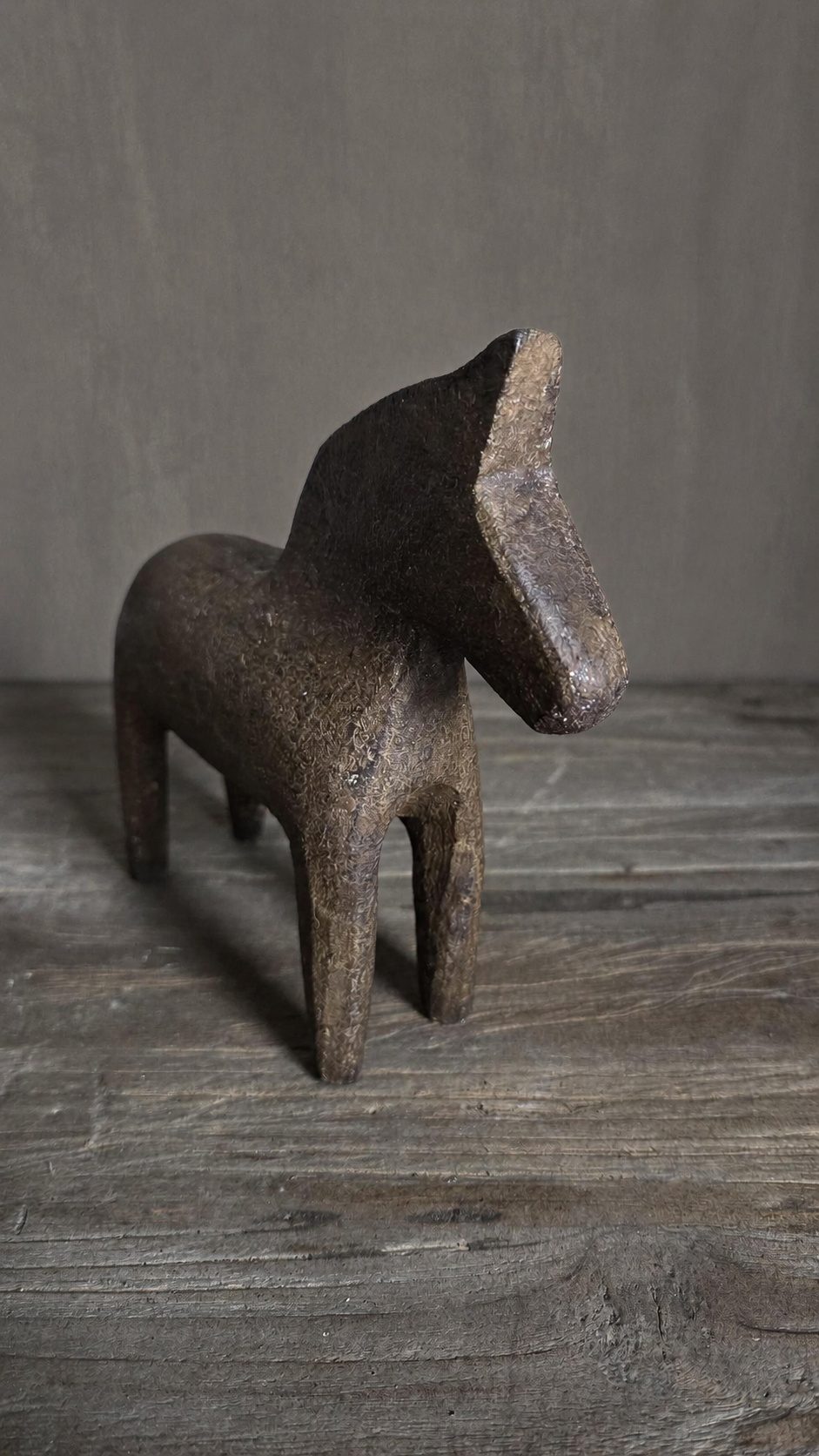 Decoratief paard in metaal, detail 2
